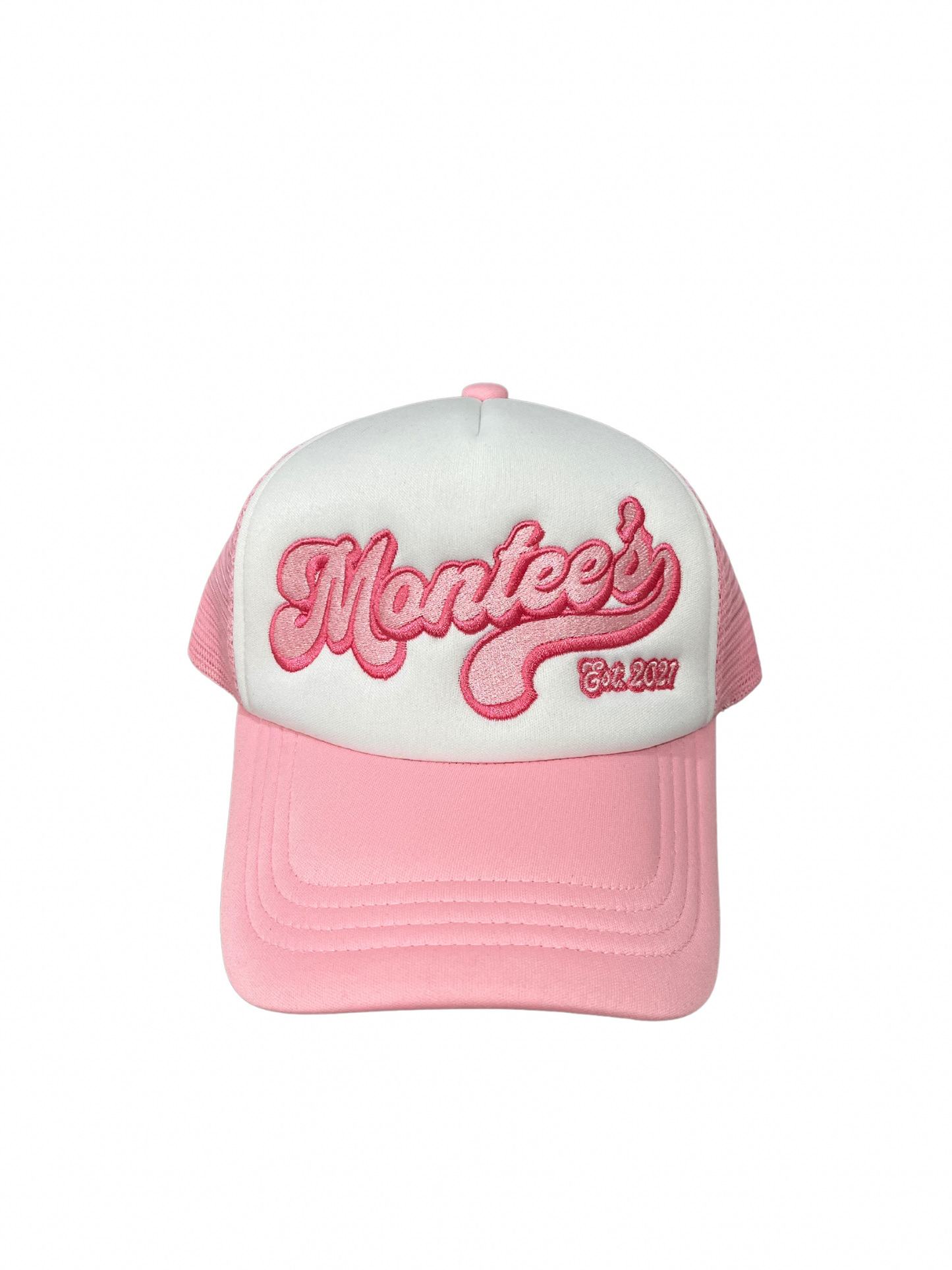 Montee’s Trucker Hat – Streetwear-inspired hat with mesh back and bold front logo. Perfect for adding an edge to any casual look.